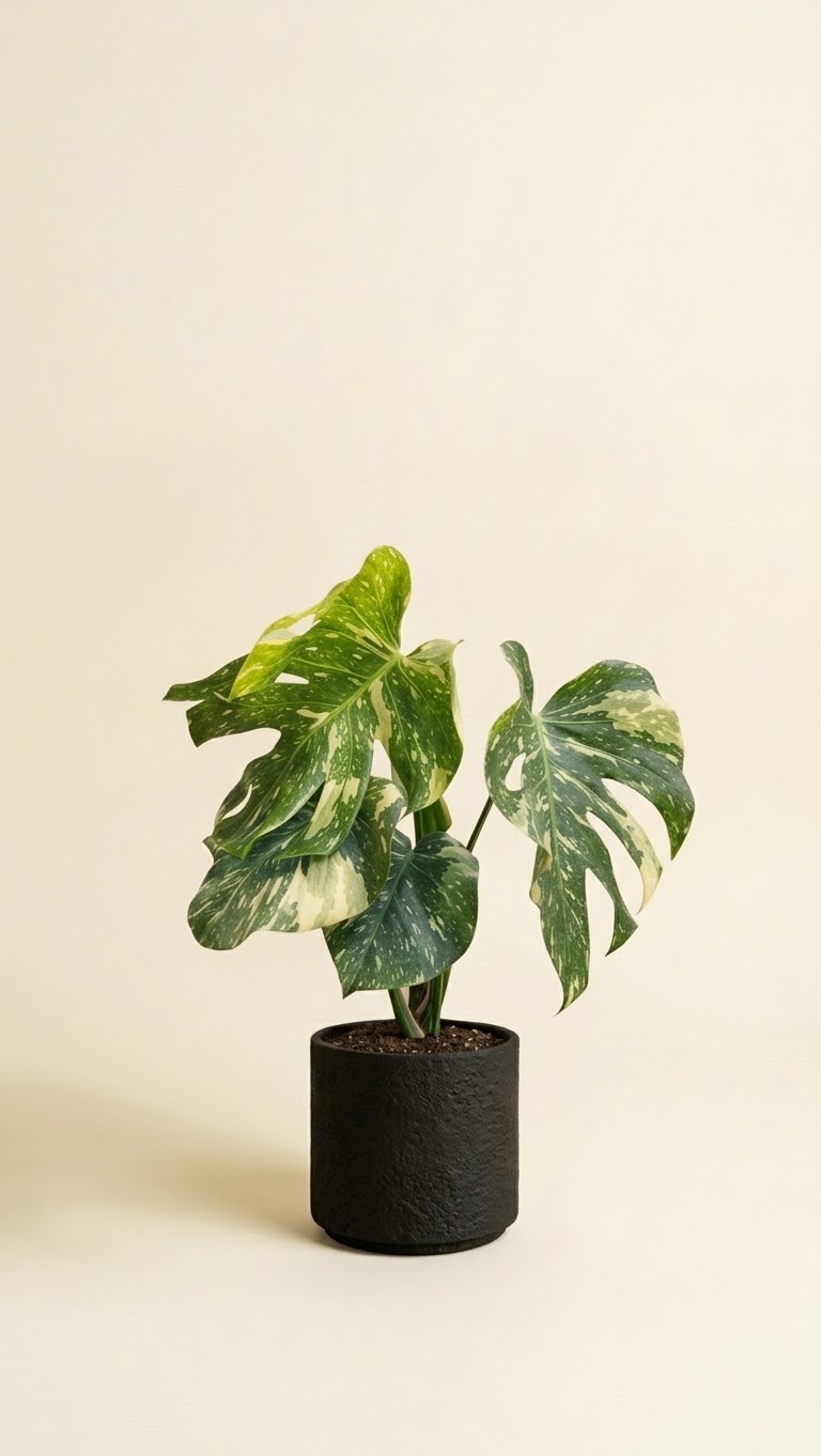 Monstera Thai Constellation (Monstera deliciosa 'Thai Constellation') — planta de interior RAÍCES, foto 5 (L)
