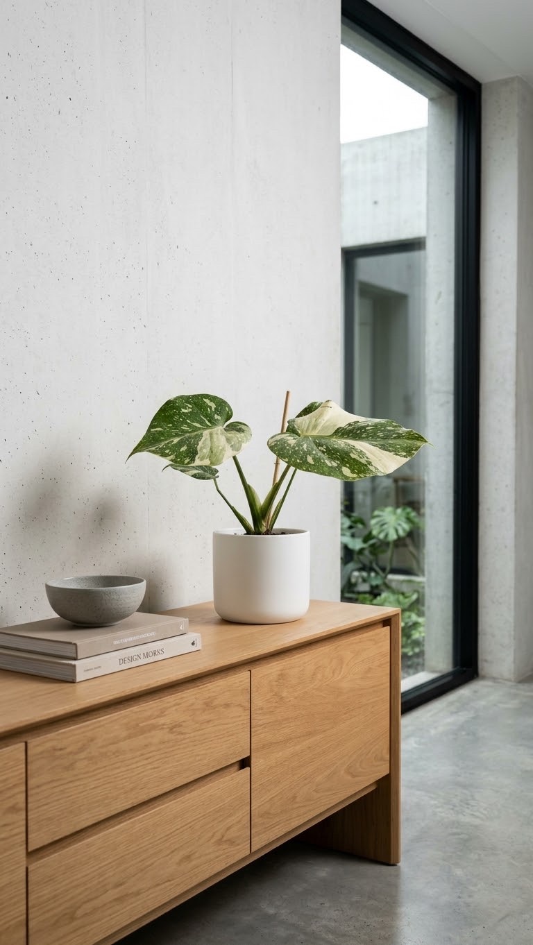 Monstera Thai Constellation (Monstera deliciosa 'Thai Constellation') — planta de interior RAÍCES, foto 4 (M)
